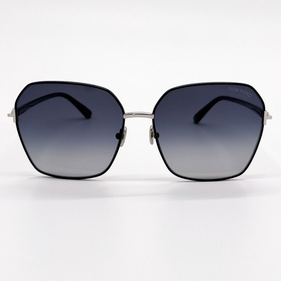 NEW TOM FORD SUNGLASSES CLAUDIA-02 TF839 01D POLARIZED WOMEN BLACK FT0839/S 01D main image 9